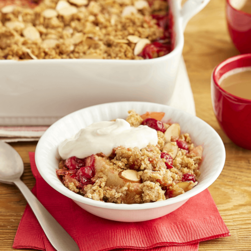 Granola Apple Cherry Crisp